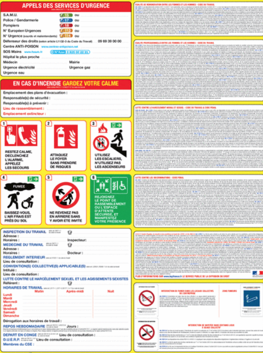 Panneaux multiples jours sans accident - Affichage SST – Santé, sécurité et  prévention au travail. Pictogrammes, panneaux, tableaux d'affichage  obligatoire pour utilisation en entreprise.
